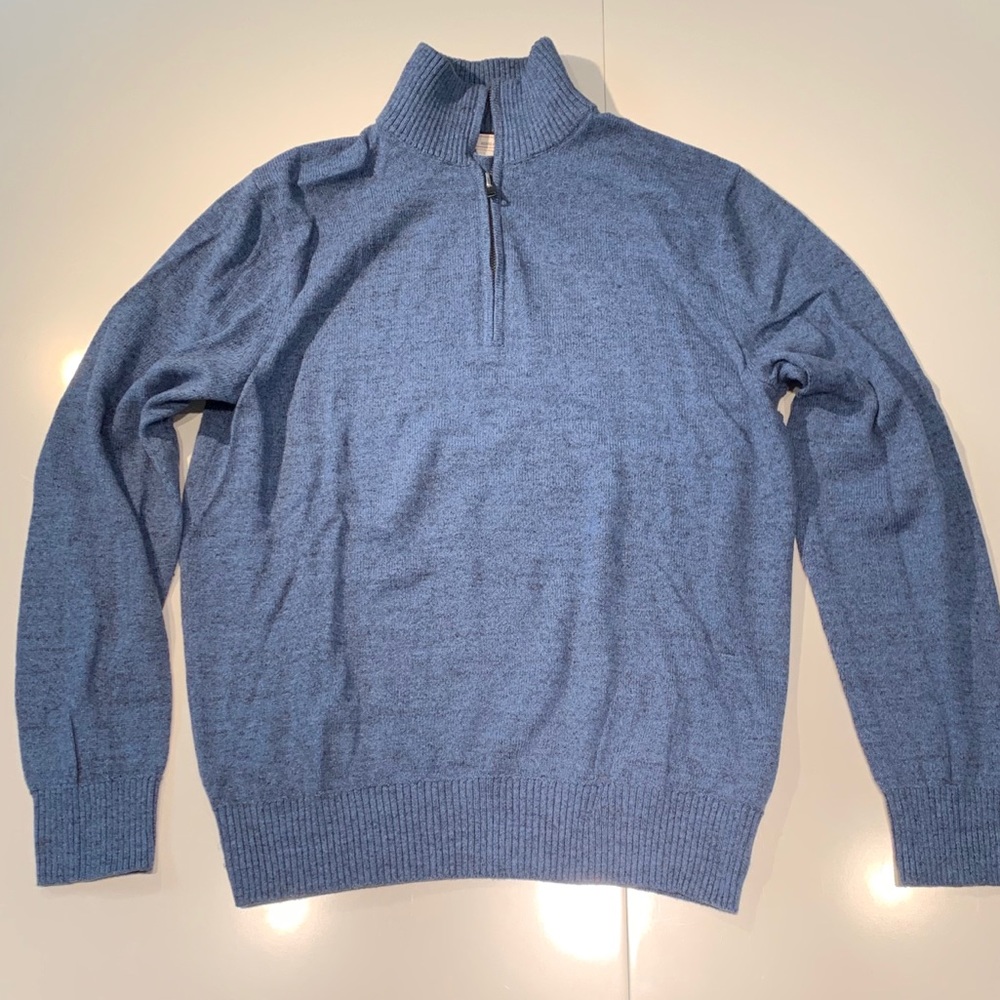 Gap Men’s Blue Quarter Zip - Large
